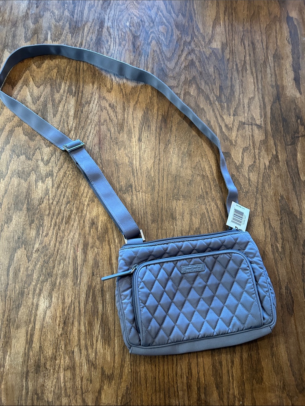 Vera Bradley Quilted Slate Blue Crossbody Bag